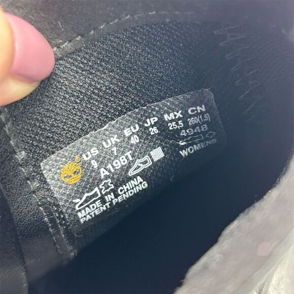 Timberland Ortholite Black Leather Chelsea Ankle Boots Size 9 Casual Fall - Picture 12 of 13